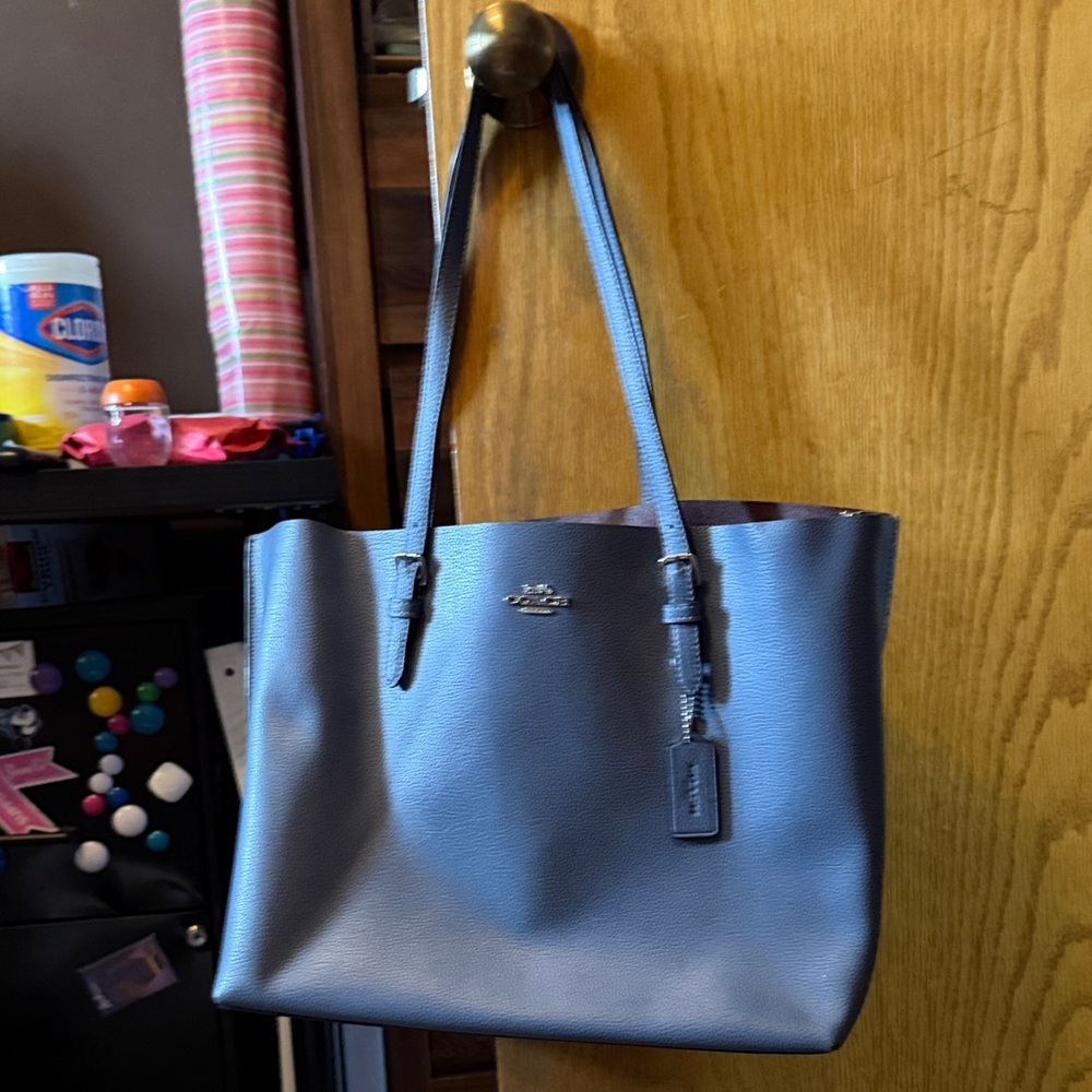 Coach Slate Blue Mollie Tote Bag